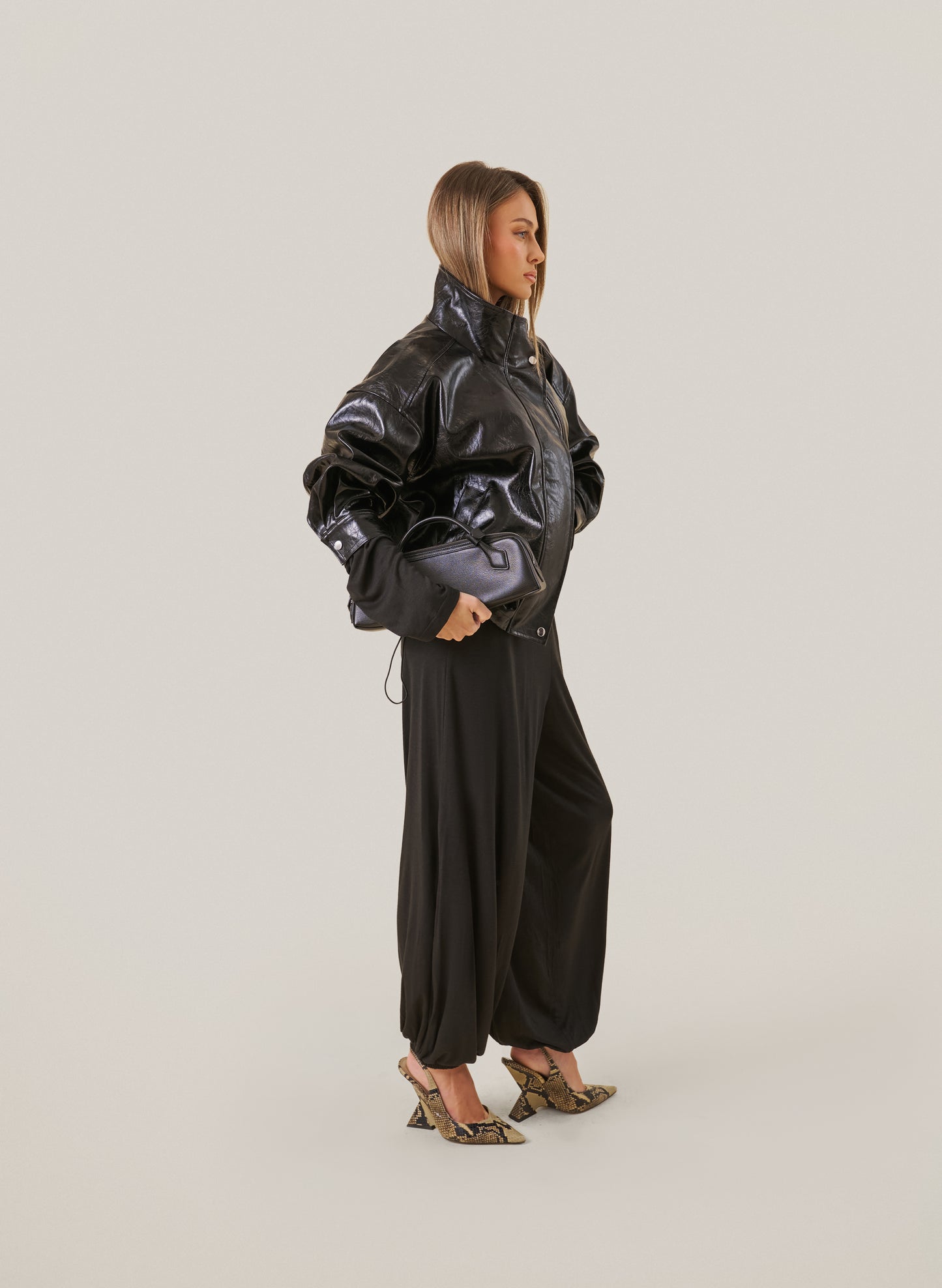 Knitted Slub Set - Black