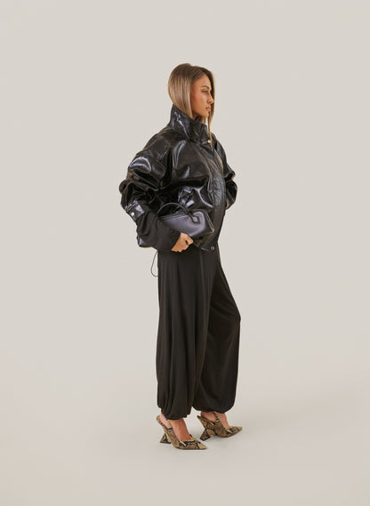 Knitted Slub Set - Black