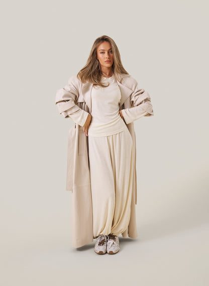 Knitted Slub Set - Cream