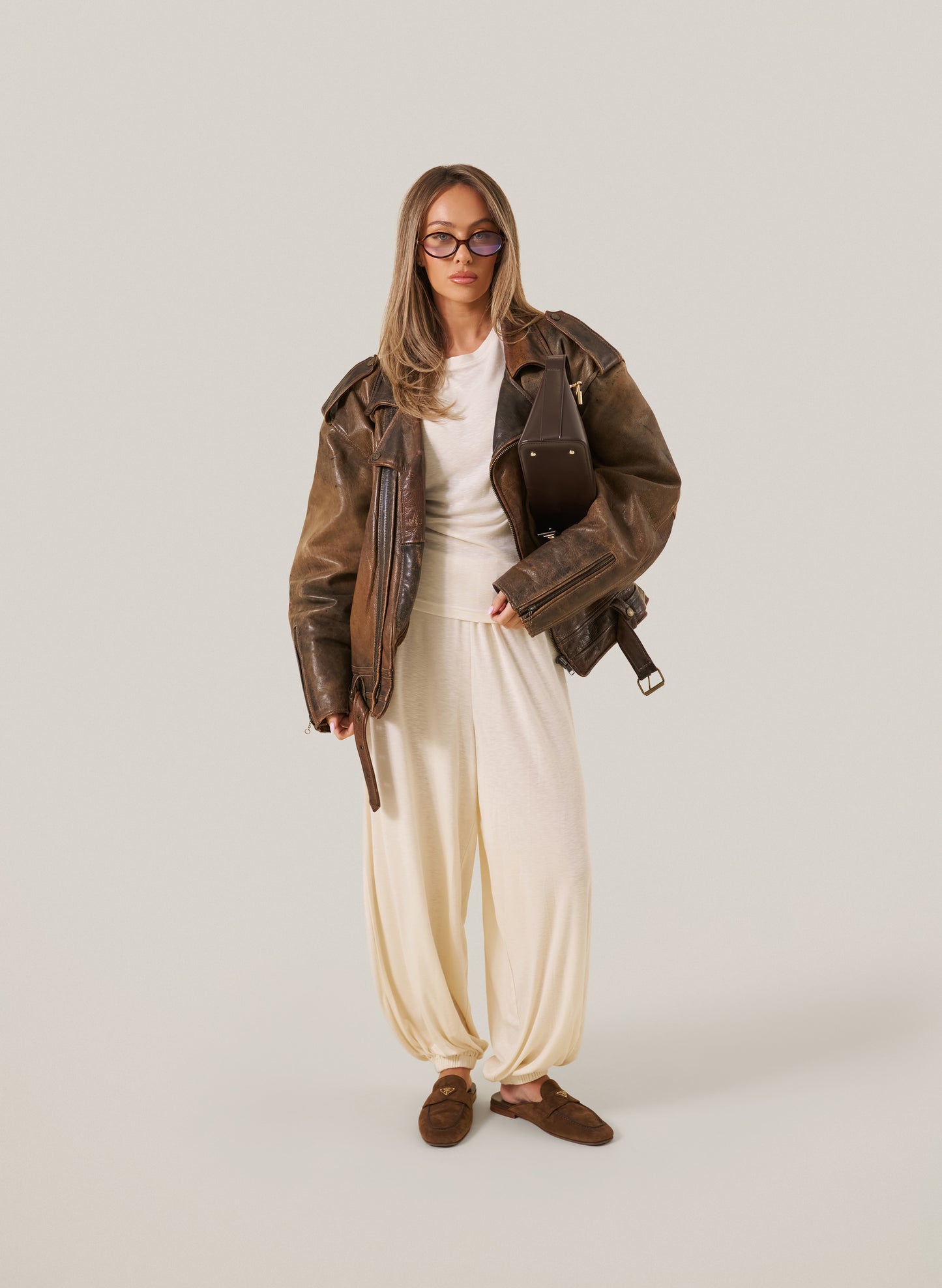 Knitted Slub Set - Cream