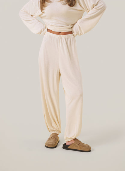 Knitted Slub Set - Cream