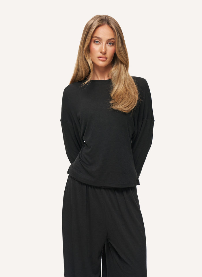 Knitted Slub Set - Black