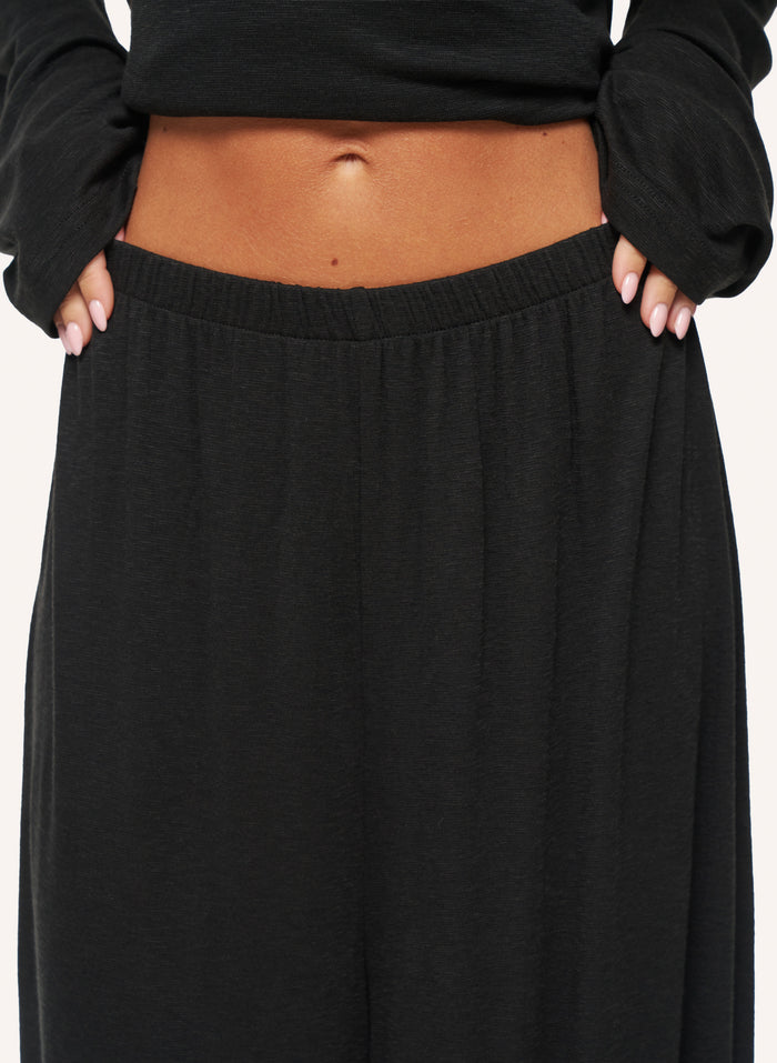 Knitted Slub Set - Black
