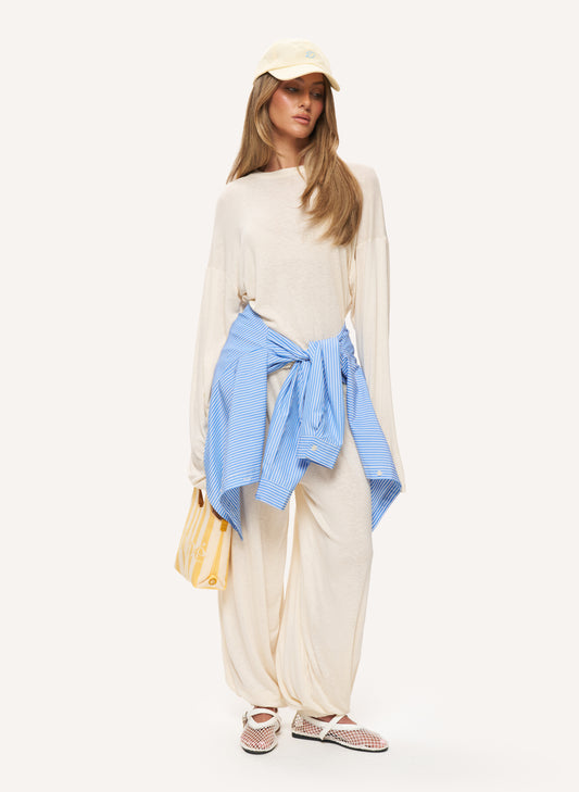 Knitted Slub Set - Cream