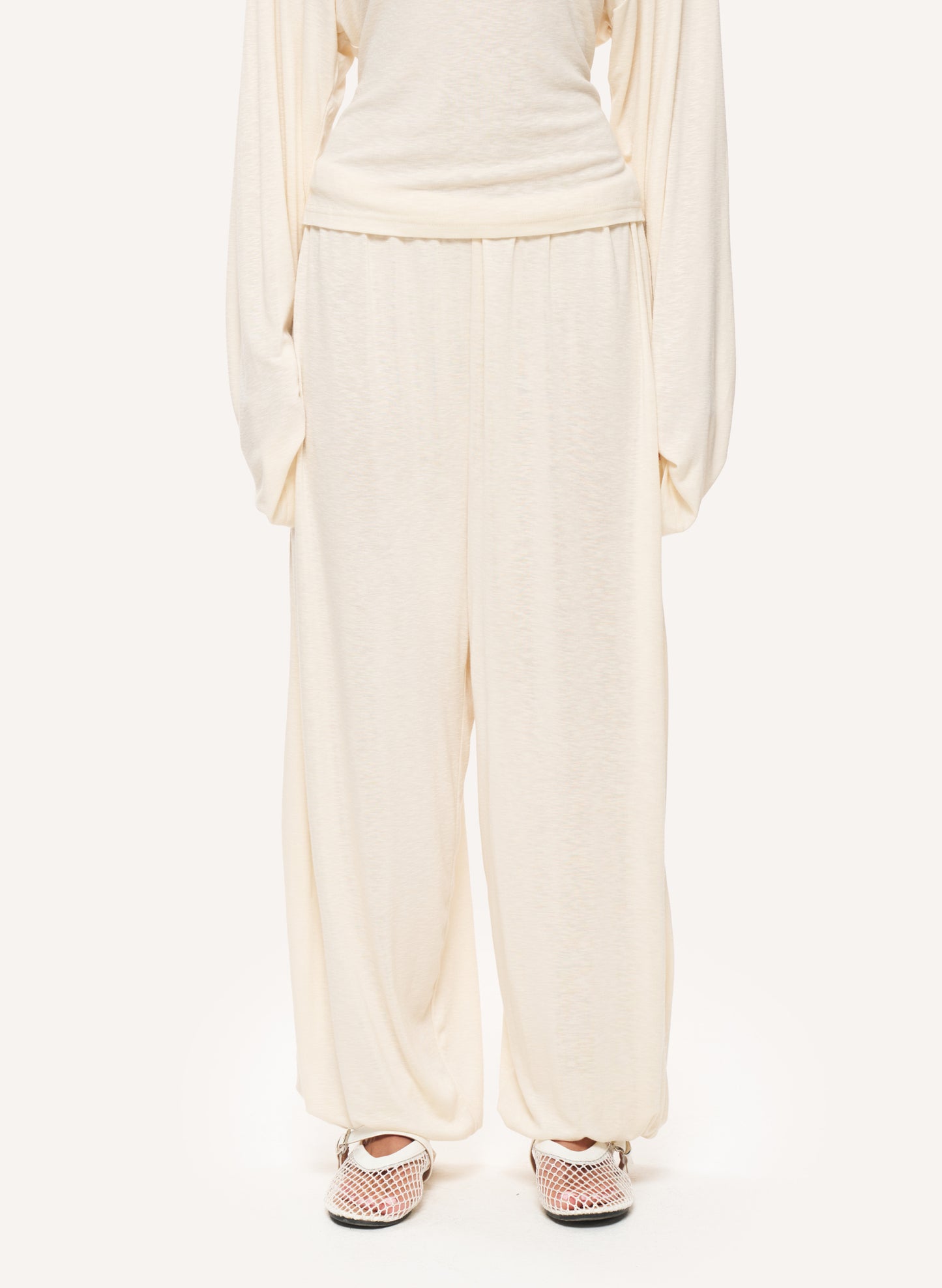 Knitted Slub Set - Cream
