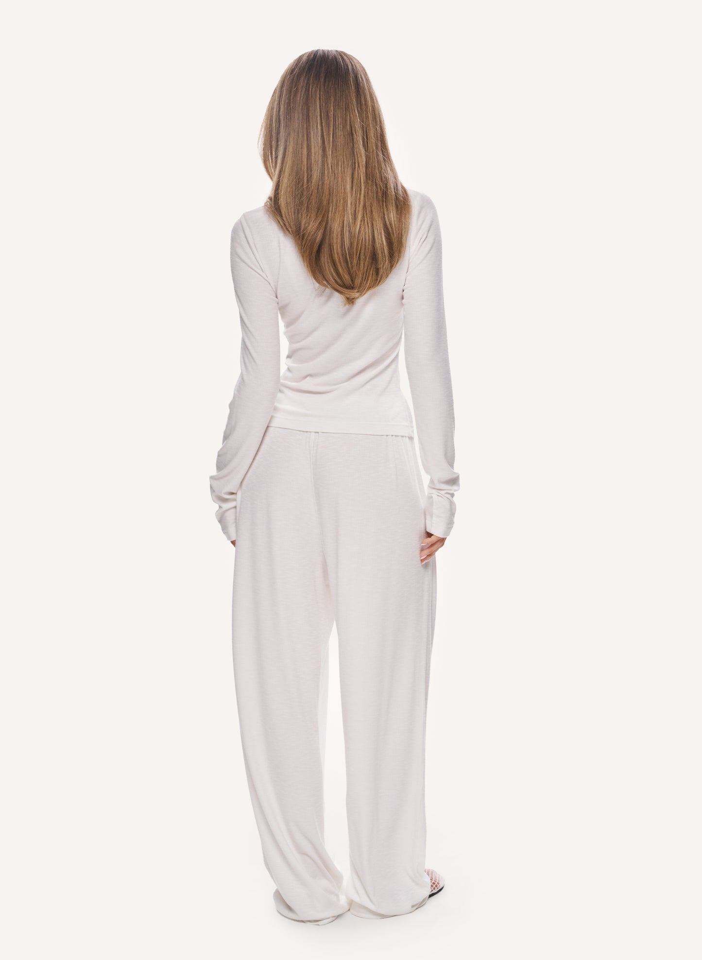 Sculpted Ribbed Set - Off White