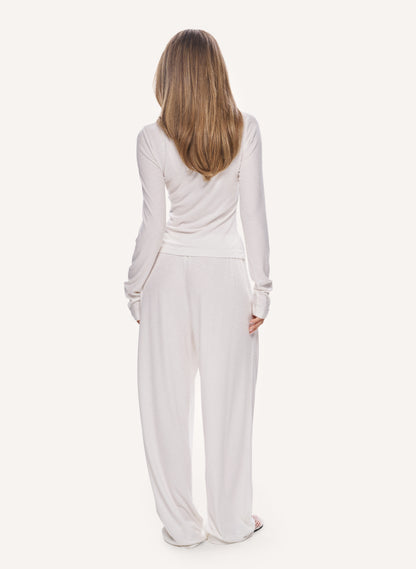 Sculpted Ribbed Set - Off White