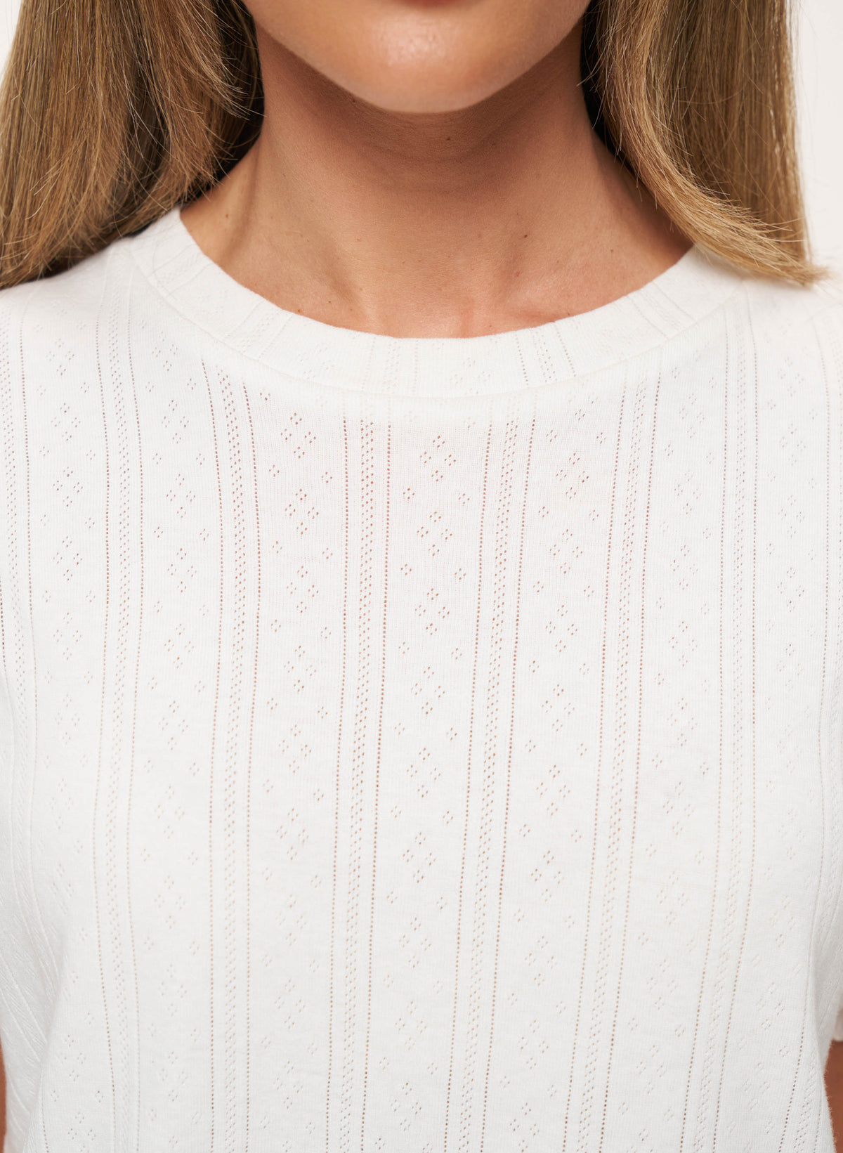 Pointelle Short Set - White