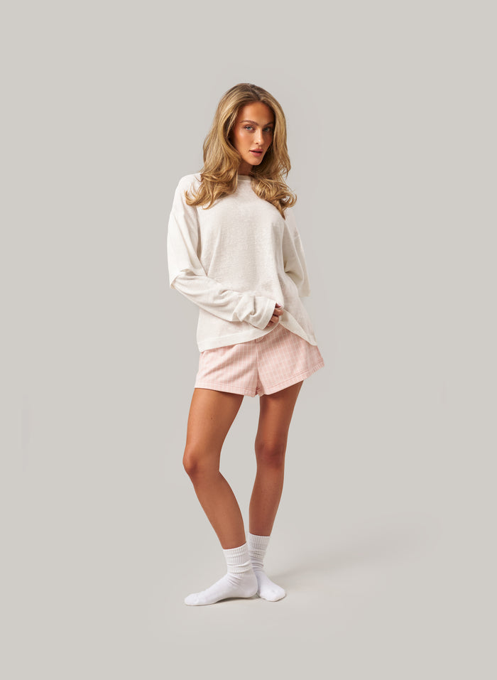 Stay Soft Set - White/Pink