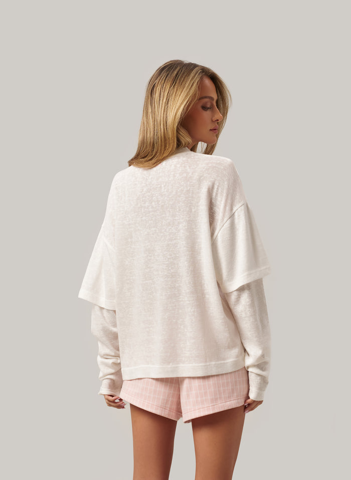 Stay Soft Set - White/Pink