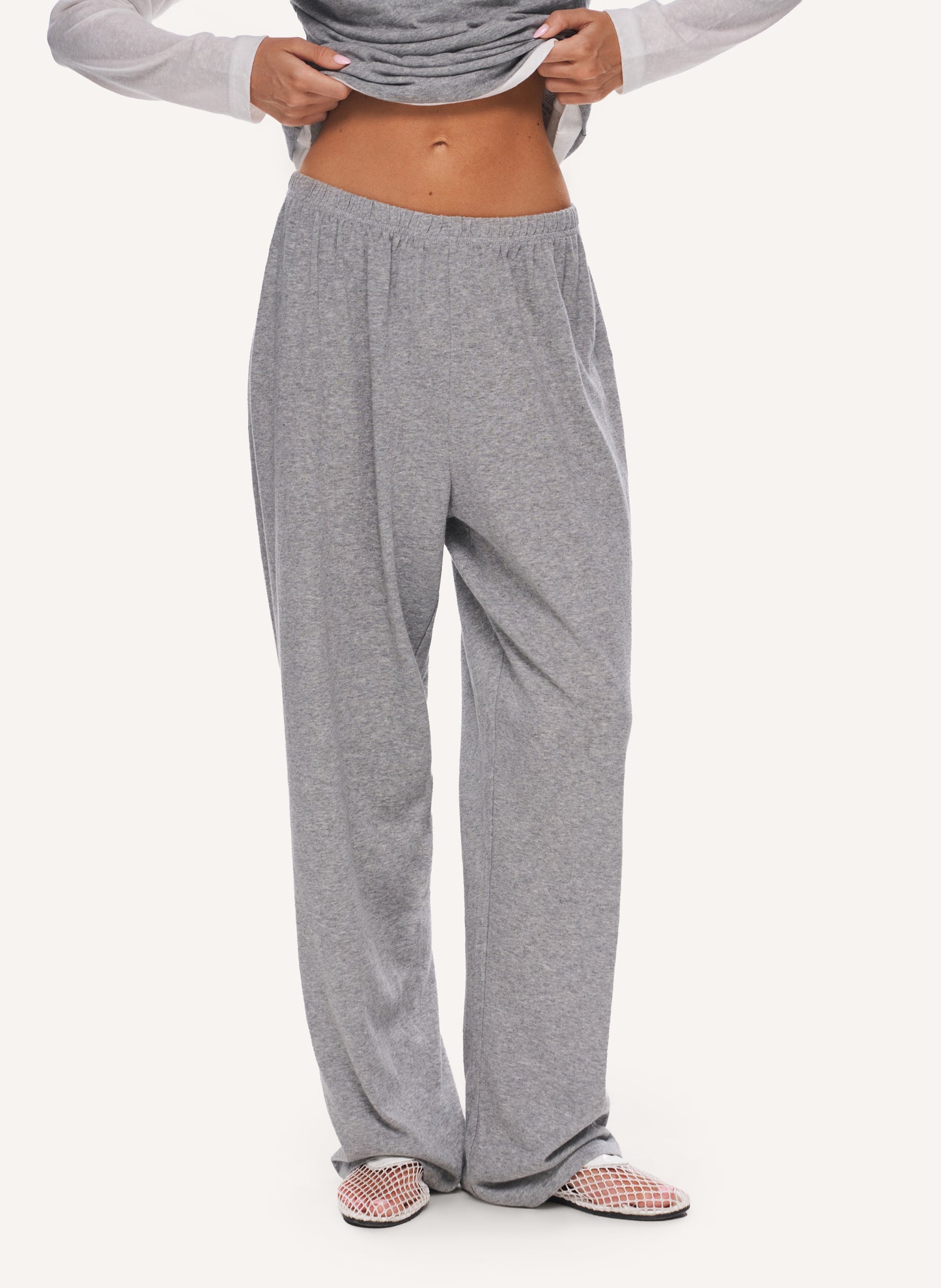 3 Piece Layered Slub Set - Grey