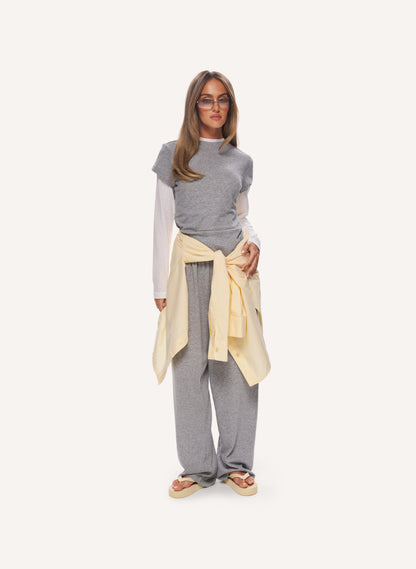 3 Piece Layered Slub Set - Grey