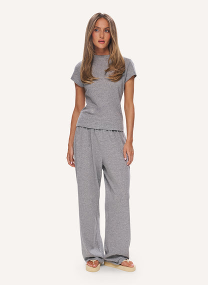 3 Piece Layered Slub Set - Grey