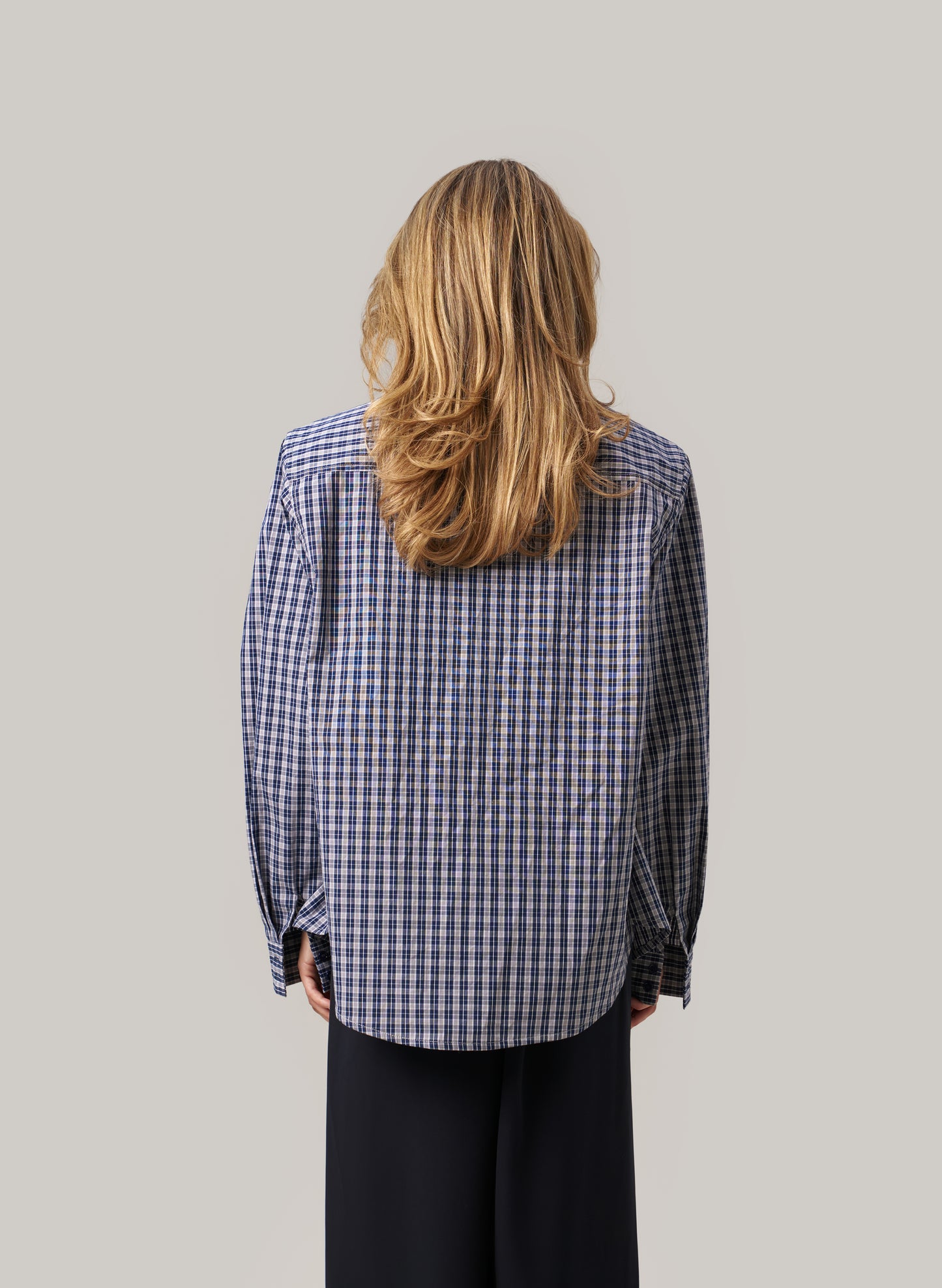 Elevated Check Shirt - Navy