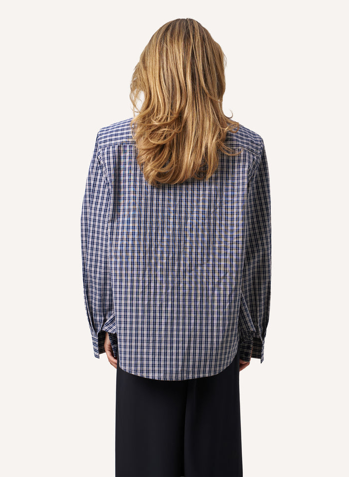 Elevated Check Shirt - Navy