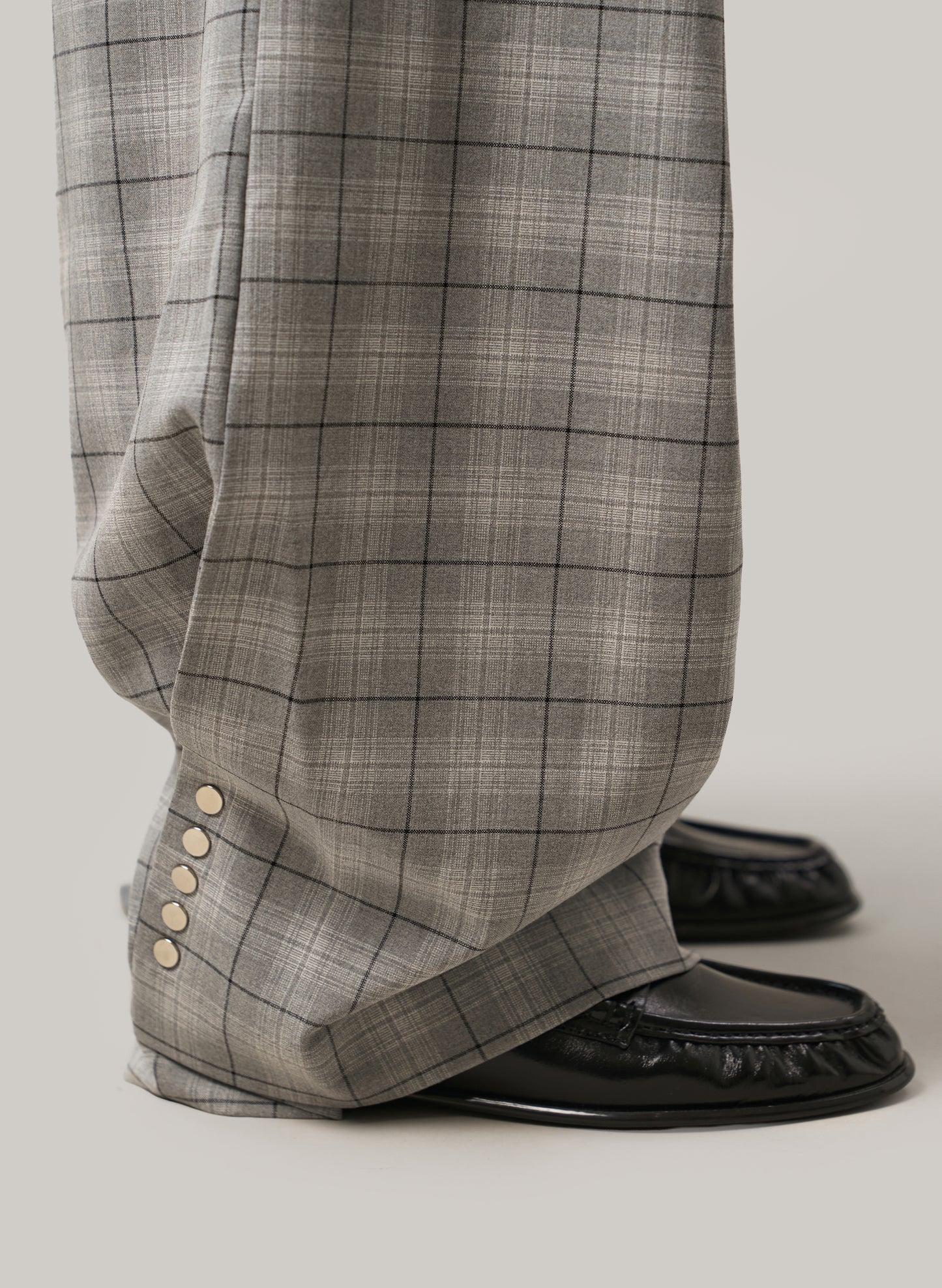 On The Go Pant - Grey Check