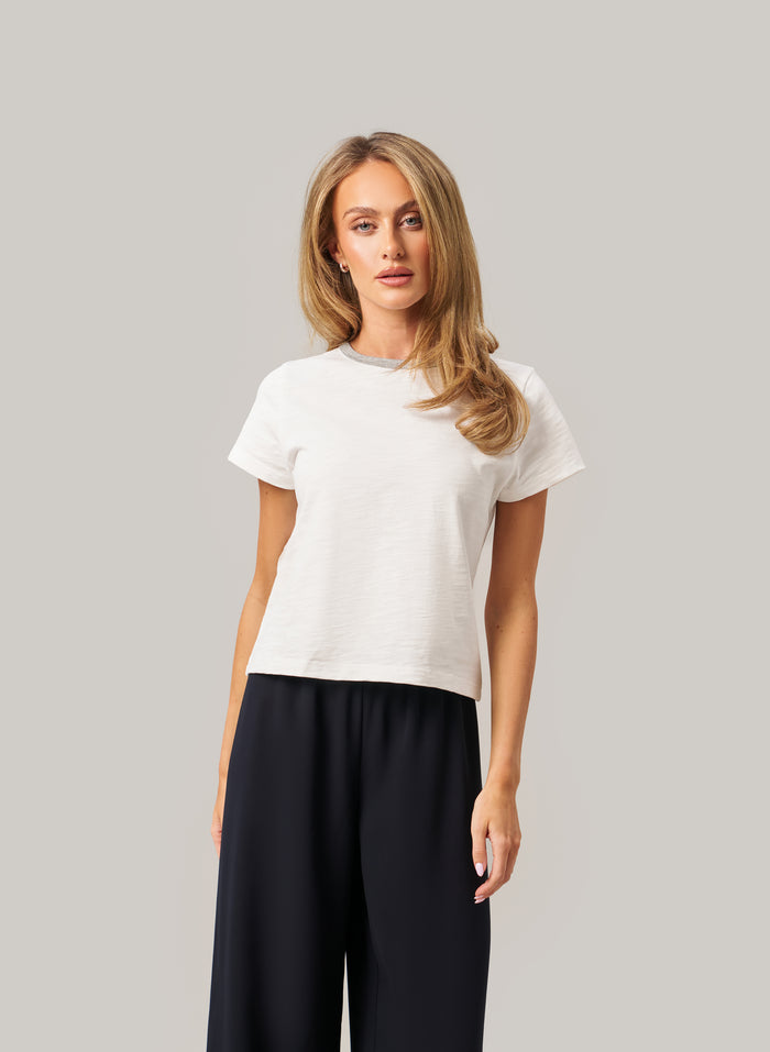 Daily Tee - White/Grey