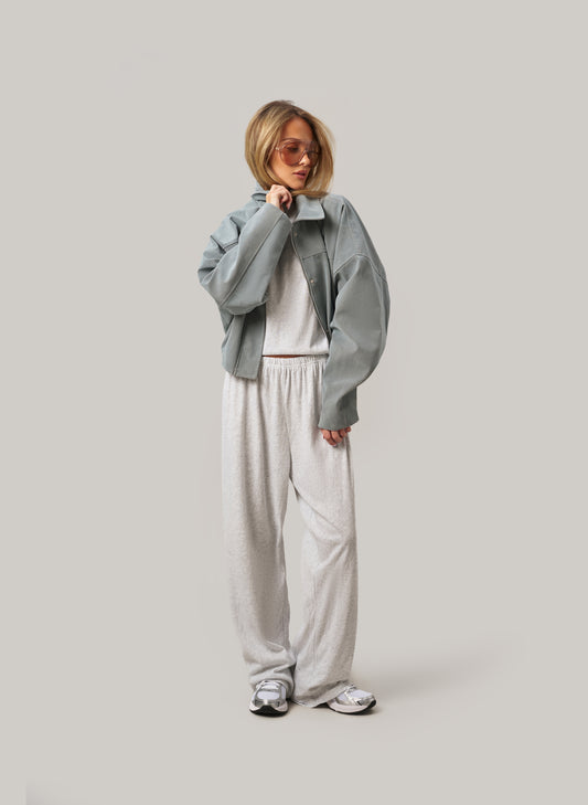 Sloane Slub Set - Grey Marl