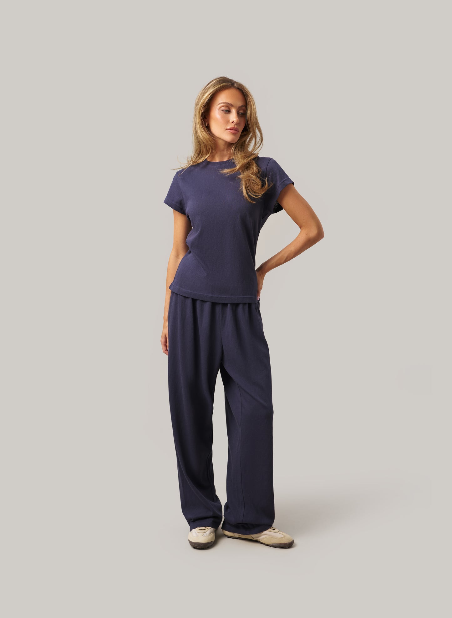 Sloane Slub Set - Navy
