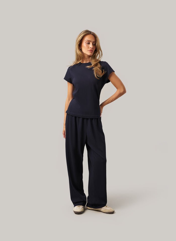 Sloane Slub Set - Navy