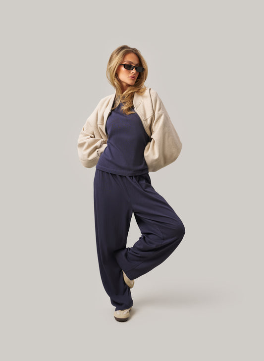 Sloane Slub Set - Navy