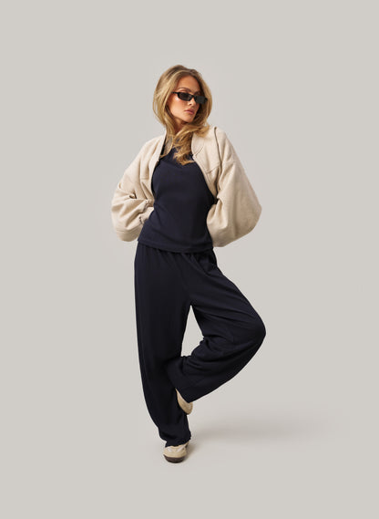 Sloane Slub Set - Navy