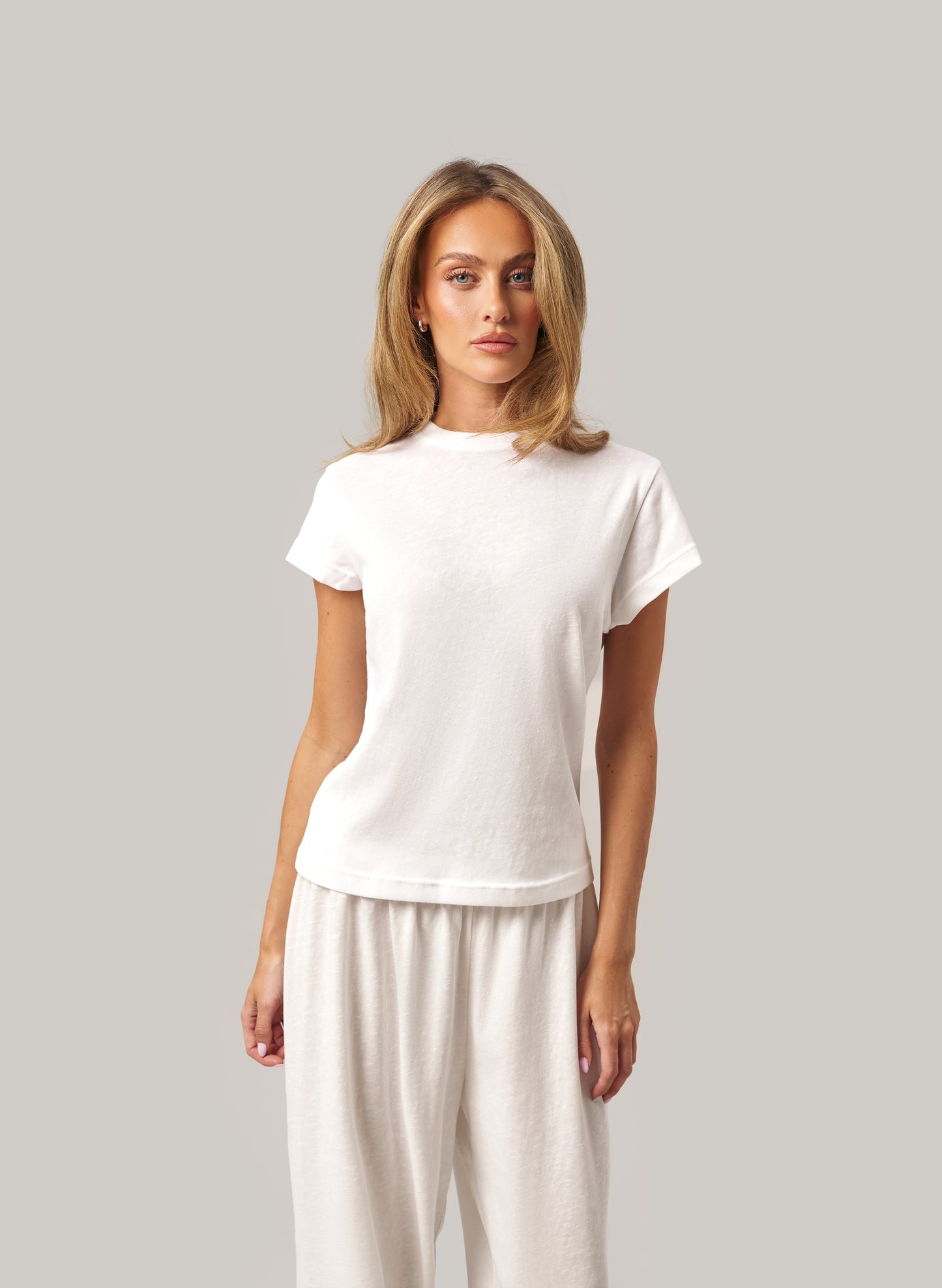 Sloane Slub Set - White