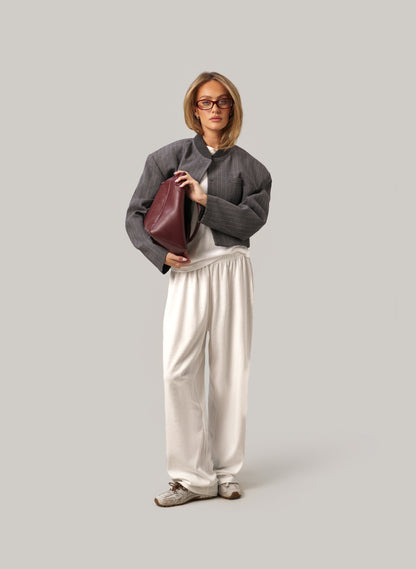 Sloane Slub Set - White