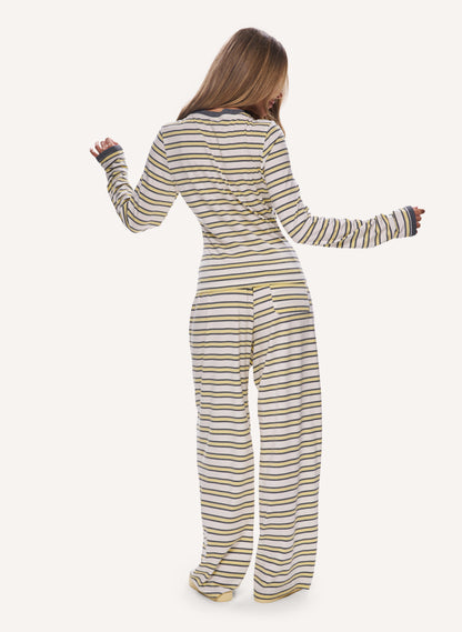 Sport Stripe Set - Yellow/Grey