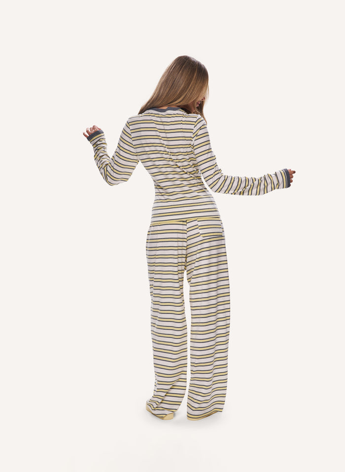 Sport Stripe Set - Yellow/Grey