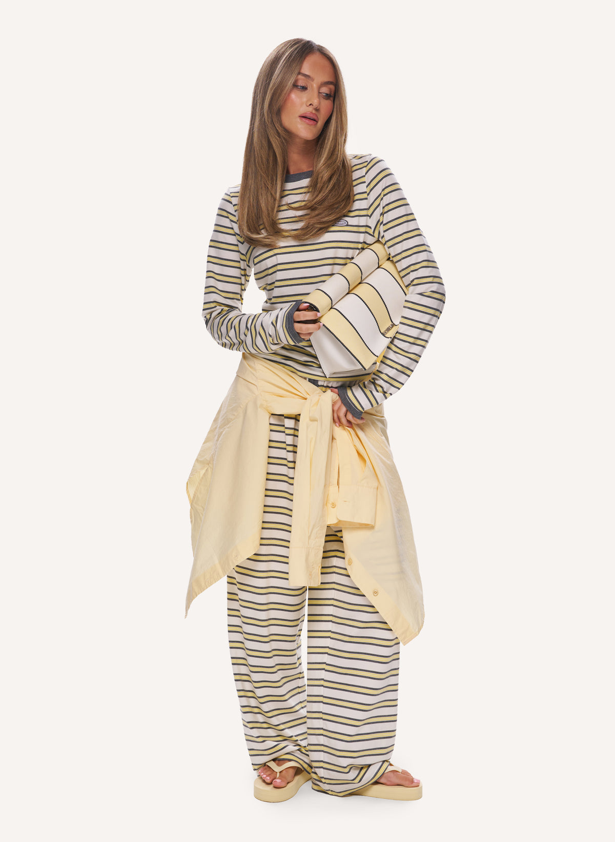 Sport Stripe Set - Yellow/Grey
