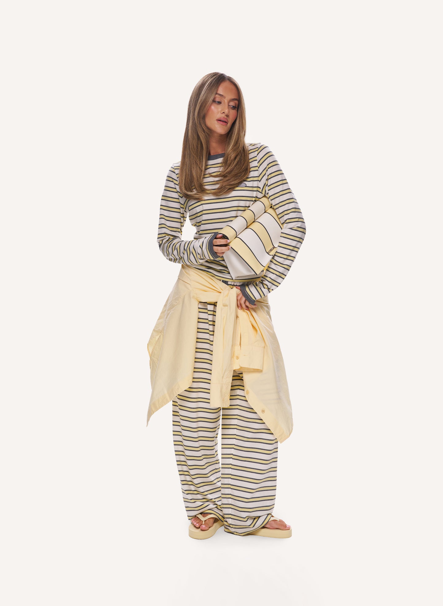 Sport Stripe Set - Yellow/Grey