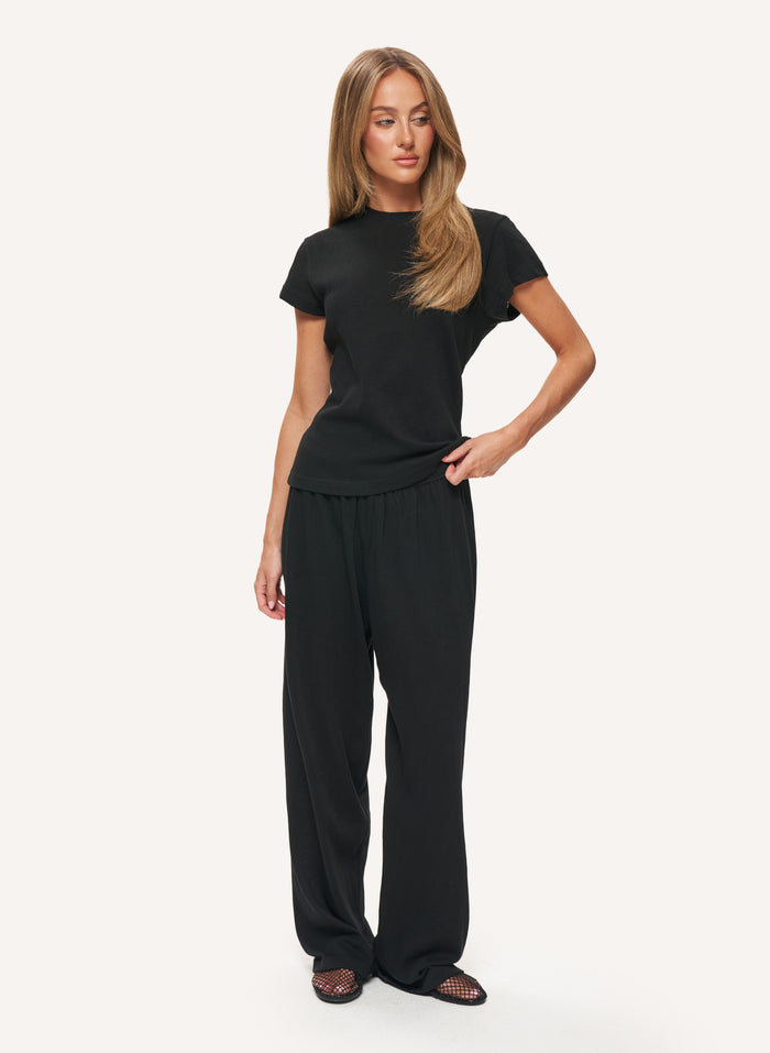 Sloane Slub Set - Black