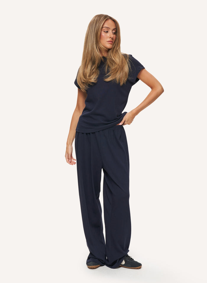 Sloane Slub Set - Navy