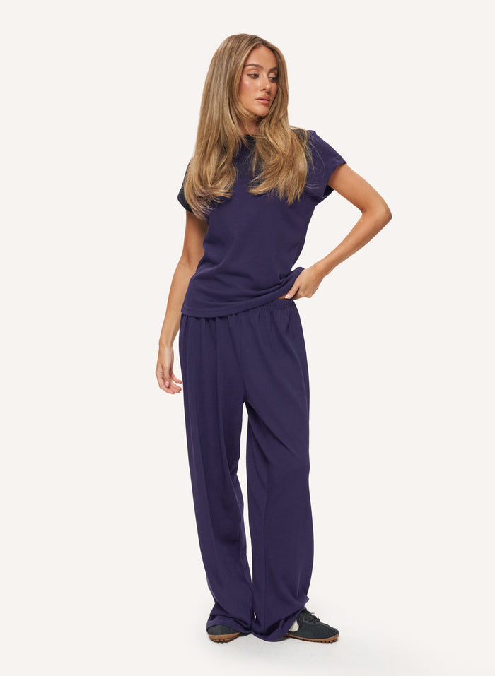 Sloane Slub Set - Navy