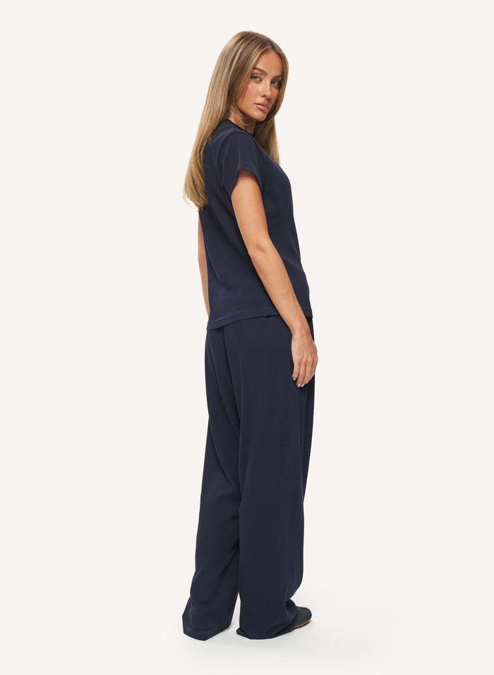 Sloane Slub Set - Navy