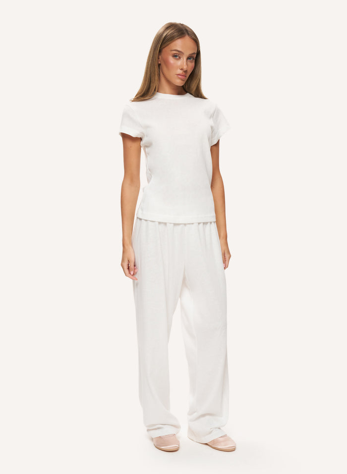 Sloane Slub Set - White