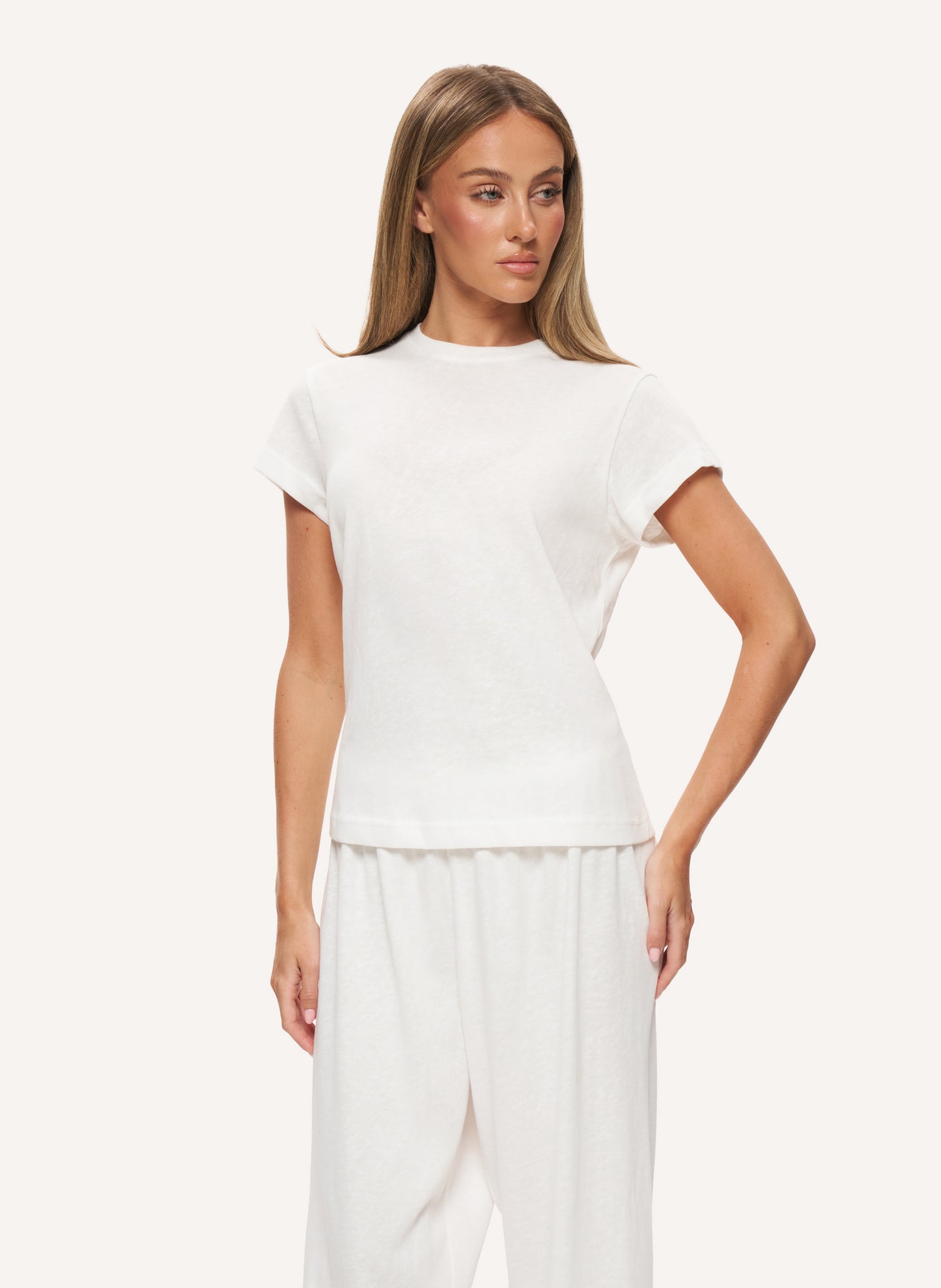 Sloane Slub Set - White