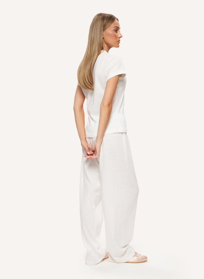 Sloane Slub Set - White