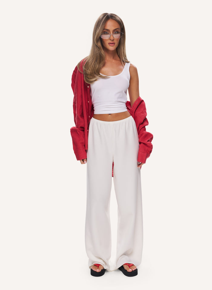 Simple Pant - White