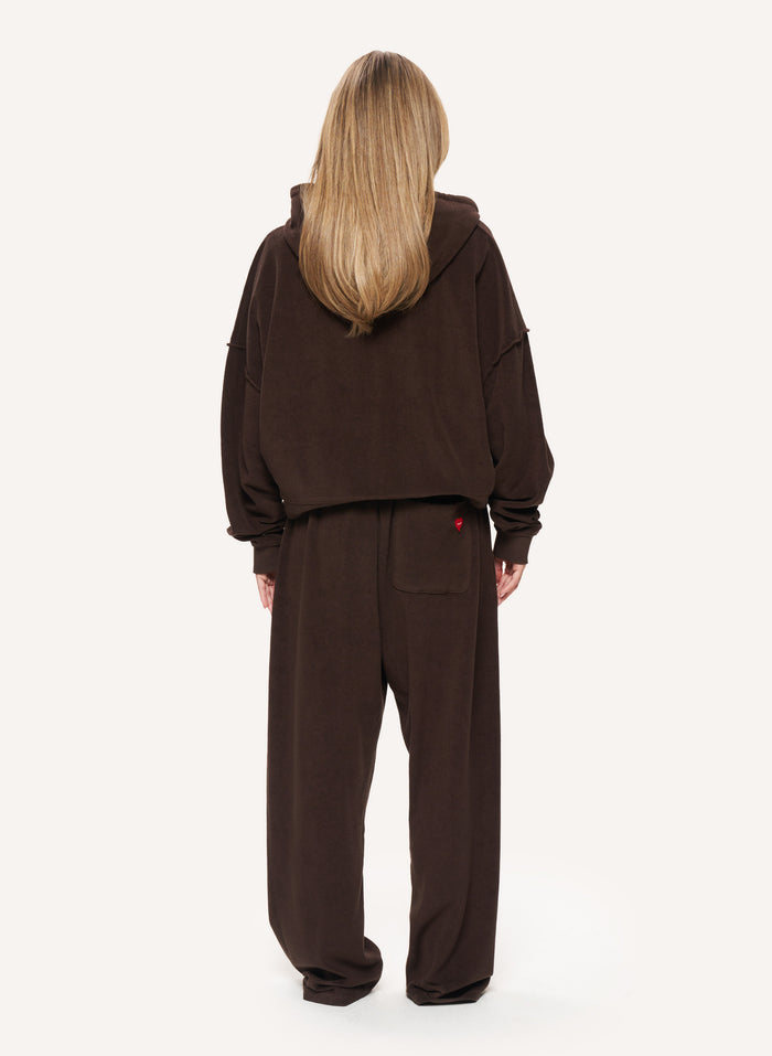 Terry Towelling Tracksuit - Brown