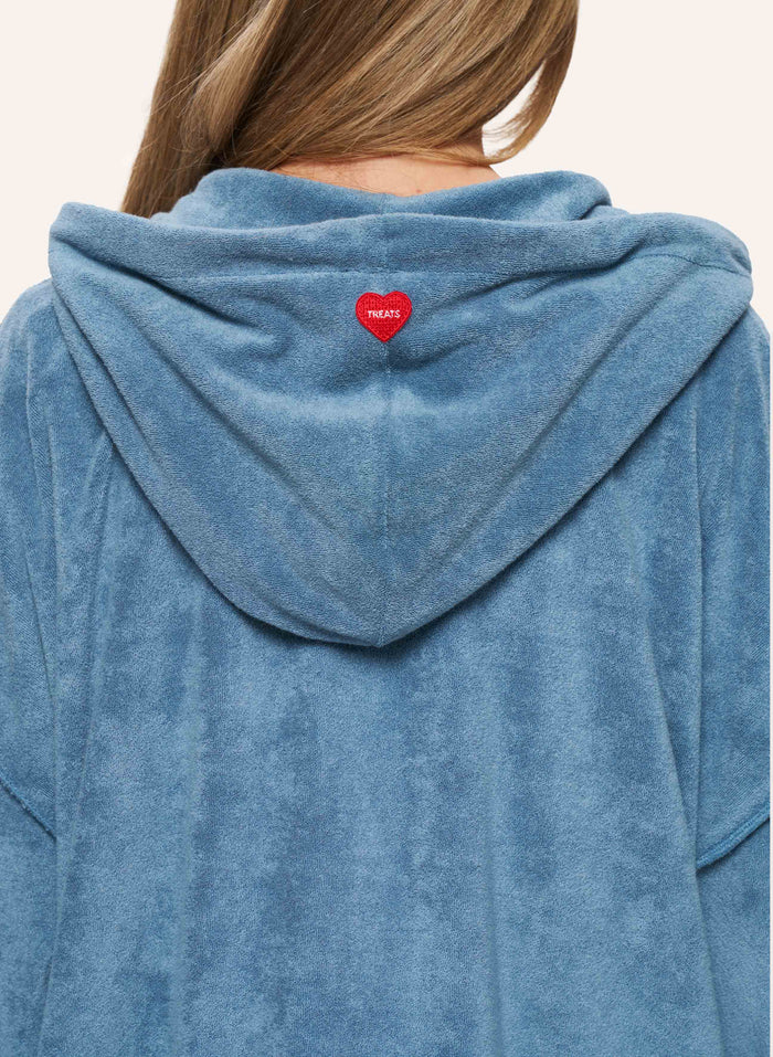 Terry Towelling Tracksuit - Denim Blue