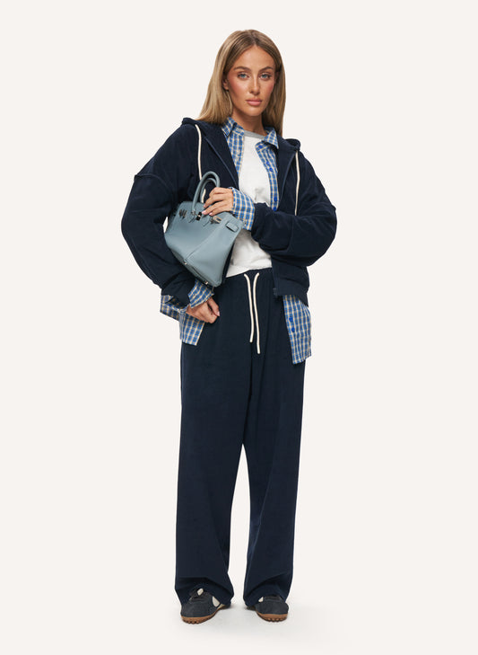 Terry Towelling Tracksuit - Navy
