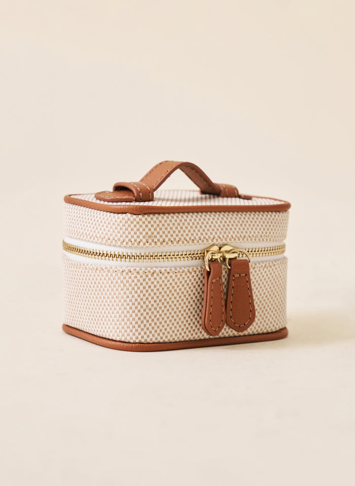 Mini Jewellery Case - Beige