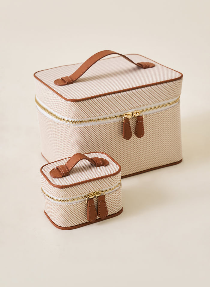 Everything Vanity Bag - Beige