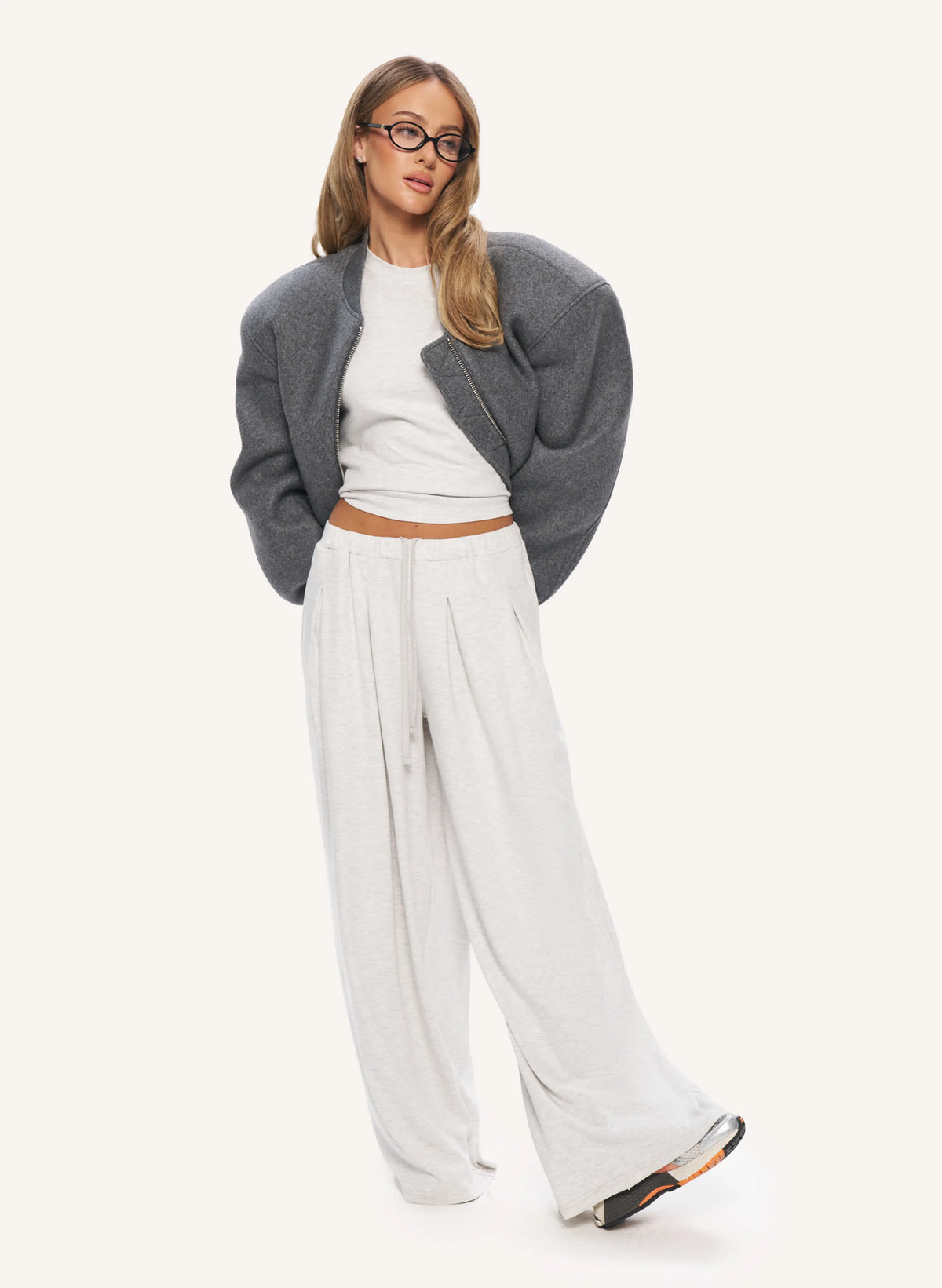 Back To Business Bomber - Grey