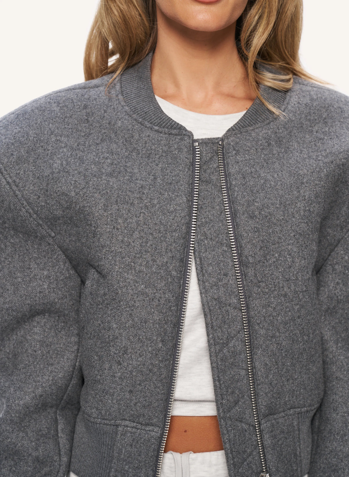 Back To Business Bomber - Grey