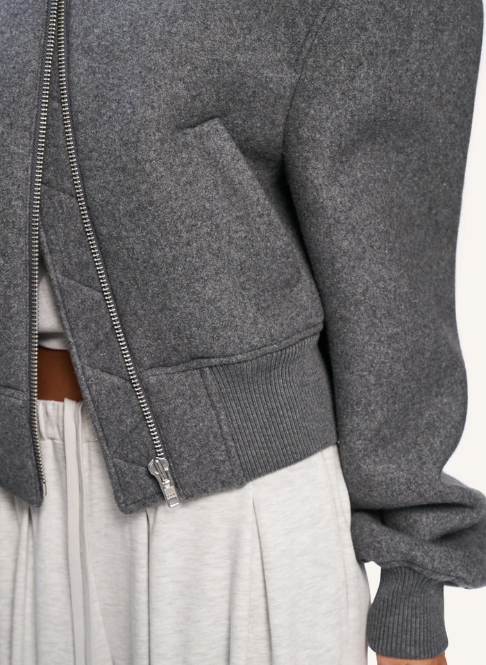 Back To Business Bomber - Grey