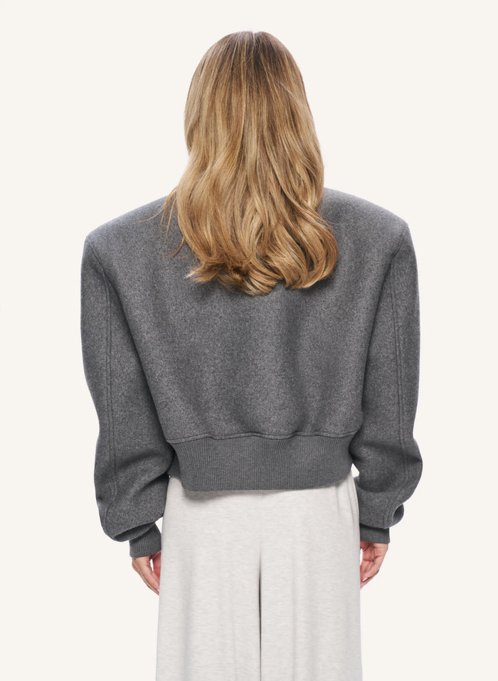 Back To Business Bomber - Grey