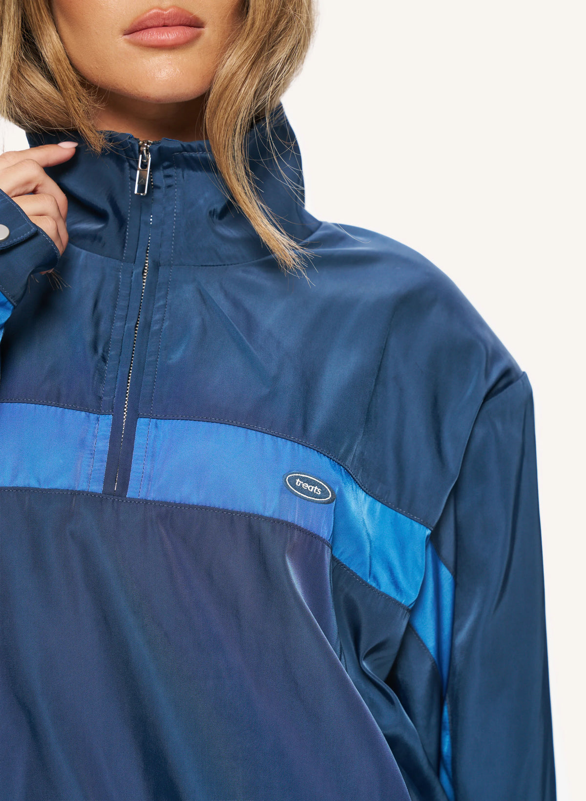 Vintage Sport Windbreaker - Blue